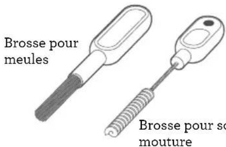 Brosse pour meules Brosse pour so mouture