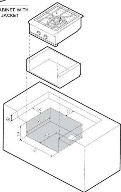 CABINET WITH JACKET