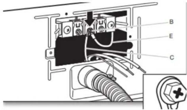 MAYTAG MGD6200KW - Préparer la connexion du conducteur de terre neutre au conducteur neutre - 2