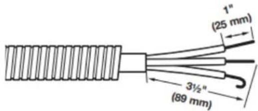 1" (25 mm) 3½" (89 mm)