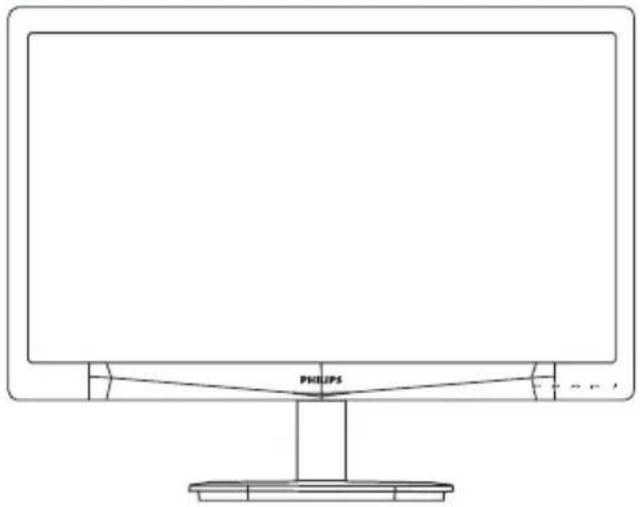 PHILIPS 231S4QCB - Beskrivelse af betjeningsknapperne - 1