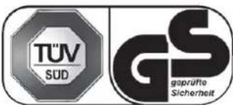 TÜV SUD GS geprüfte Sicherheit