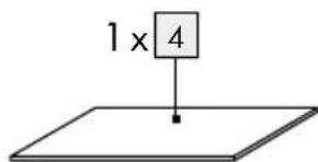 1 x 4