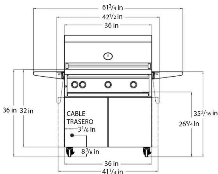 VIKING VQGI5301LSS - DIMENSIONES - 2