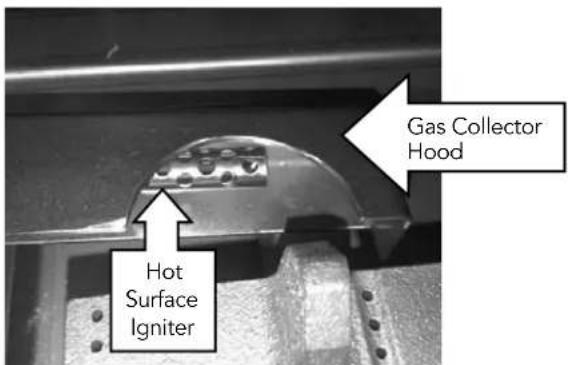 Hot Surface Igniter Gas Collector Hood