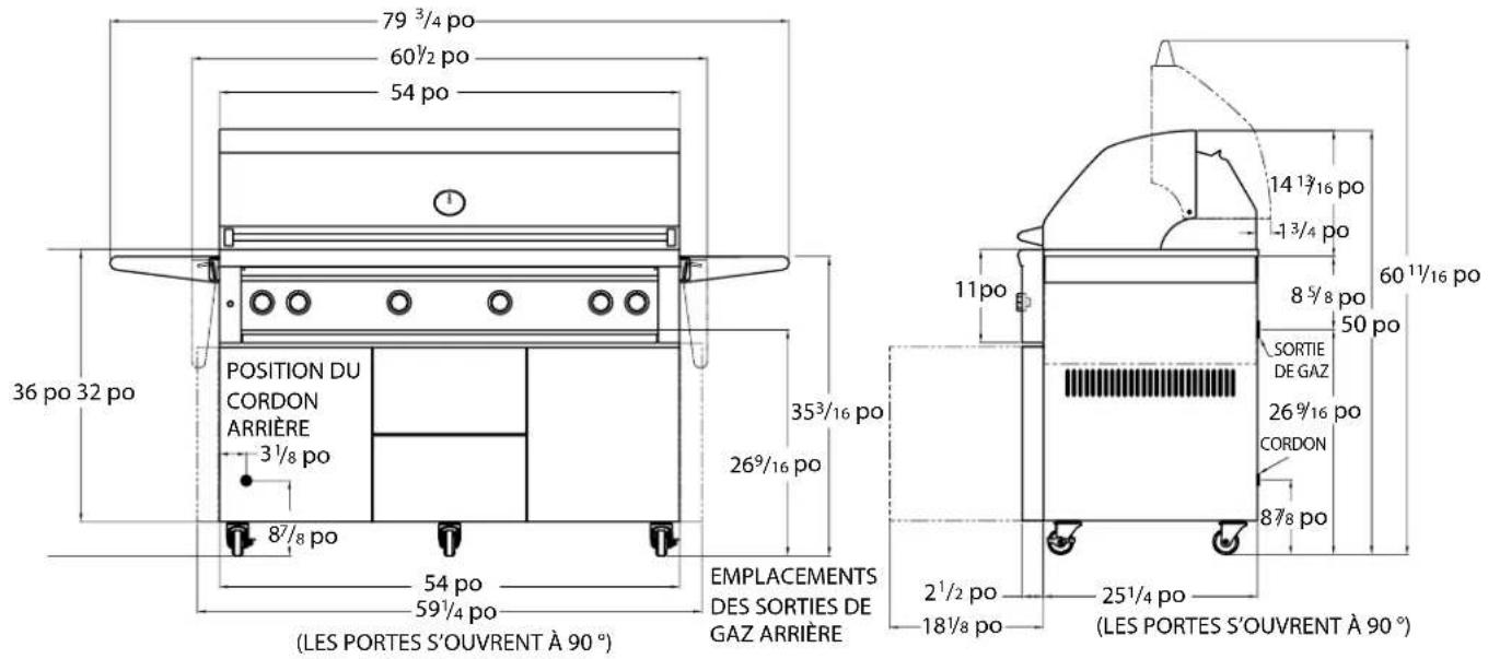 VIKING VQGI5301LSS - DIMENSIONS - 2