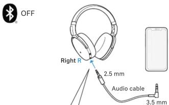 OFF Right R 2.5 mm Audio cable 3.5 mm