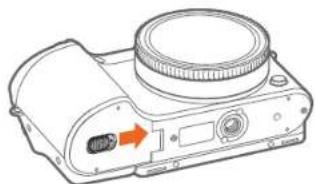 SAMSUNG NX500 - Isætning af batteri og hukommelseskort - 1