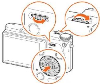 SAMSUNG NX500 - Brug af knapper og vælgere - 1
