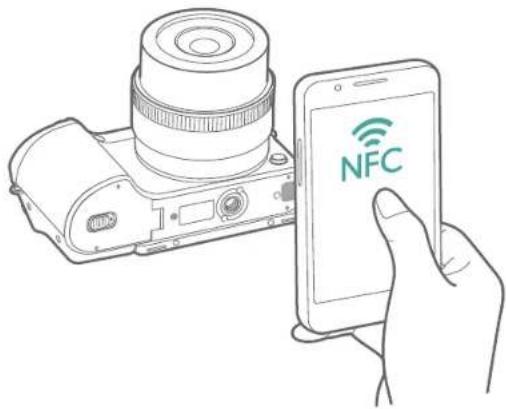 SAMSUNG NX500 - Brug af NFC-funktioner i Afspilningstilstand (Photo Beam) - 1