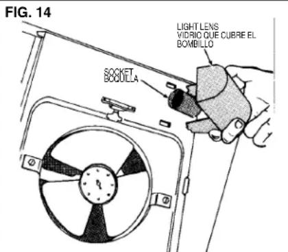 BROAN F402404 - FAN ASSEMBLY REMOVAL - 5