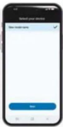 Select your devices New user device