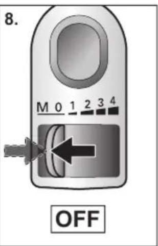 8. M 0 1 2 3 4 OFF