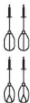 BOSCH MFQ24200GB - Stirring whisks or turbo stirring whisks depending on the model - 1