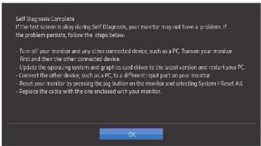 SAMSUNG C32R500FHU - Self Diagnosis - 5