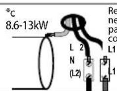 *C 8.6-13kW L 2 N (L2) L1 Re ne pa co