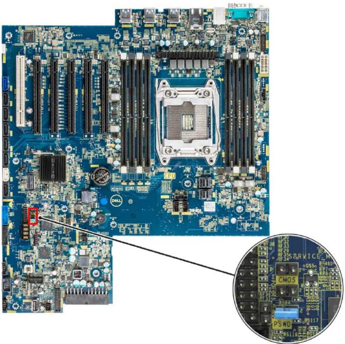 DELL Precision 5820 Tower - Strømstyringskabelkonfiguration for Teradici PCoIP-portal og Host-kort - 2