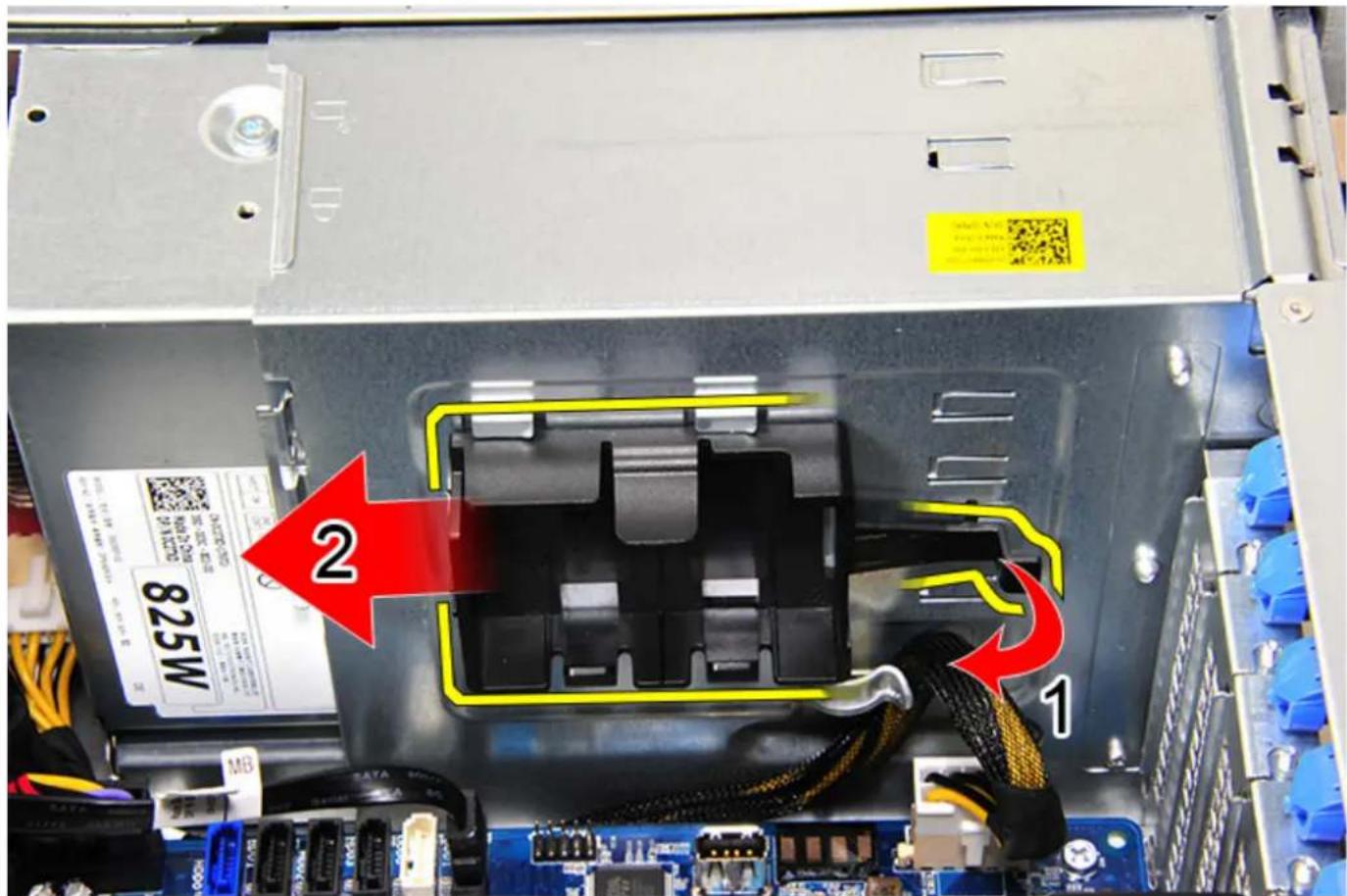 DELL Precision 5820 Tower - Sådan fjernes RAID-controllerbatteriet - 2