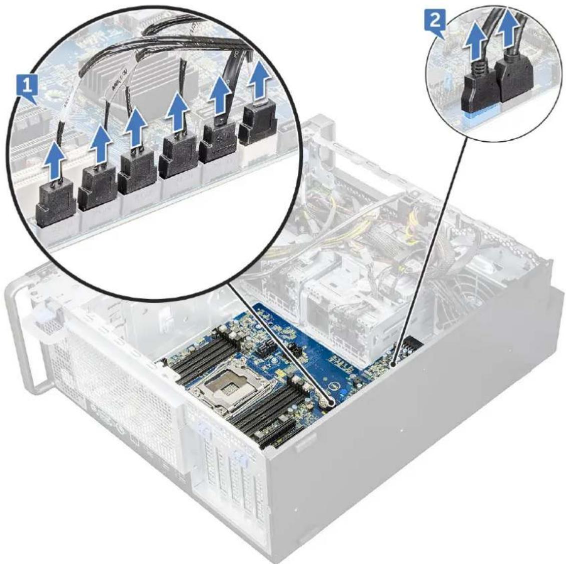 DELL Precision 5820 Tower - Fjernelse af systemkort - 4