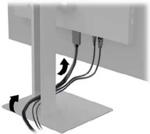 HP Z24i G2 - Tilslutning af kablerne - 2