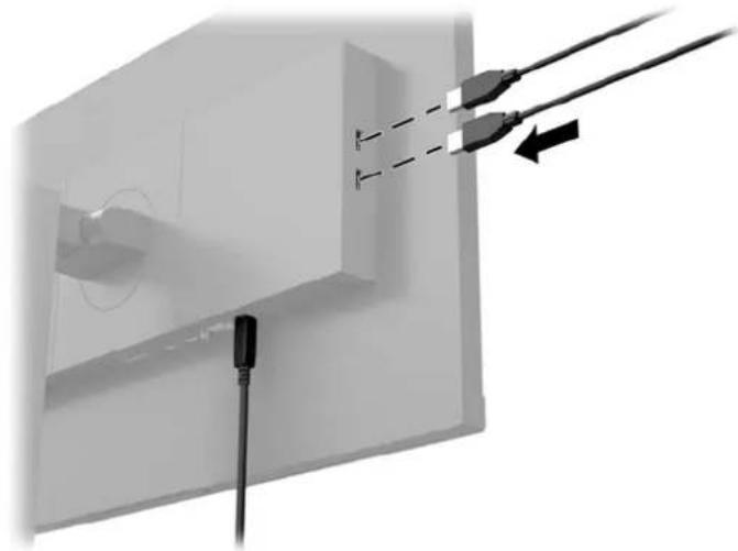 HP Z24i G2 - Tilslutning af USB-enheder - 2