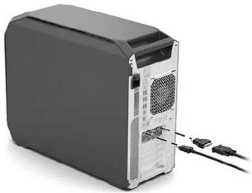 HP Z6 G4 - Tilslutning og konfigurering af skærme - 3