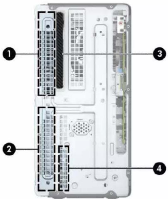 HP ProDesk 400 G6 - Drevplaceringer - 1