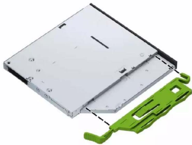 HP ProDesk 400 G6 - Montering af et 9,5 mm slankt optisk drev - 1