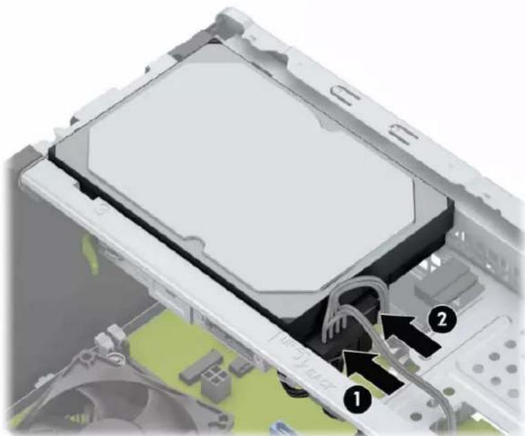 HP ProDesk 400 G6 - Sådan installeres en 3,5" harddisk - 2