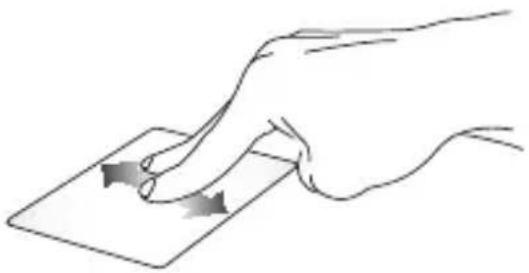 ASUS ZenBook Flip 14 - Rulning med to fingre (op/ned) Rulning med to fingre (venstre/højre) - 1
