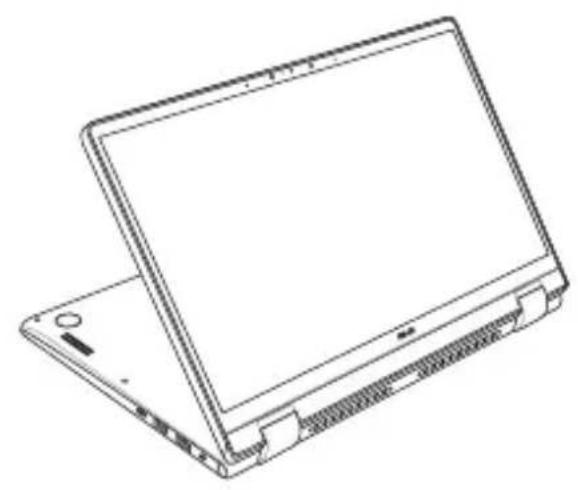ASUS ZenBook Flip 14 - Drejning af skærmen - 2