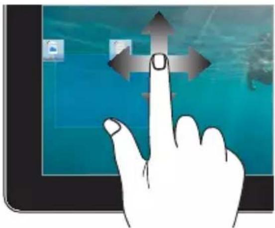 ASUS ZenBook Flip 14 - Sådan bruges fingerbevægelser på din berøringsskærm - 6