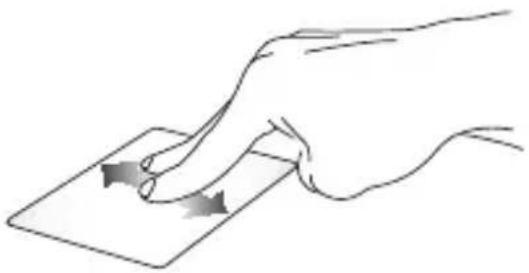 ASUS ProArt StudioBook Pro 17 - Rulning med to fingre (op/ned) Rulning med to fingre (venstre/højre) - 1