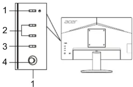 ACER KA222QA - Udvendige knapper - 2
