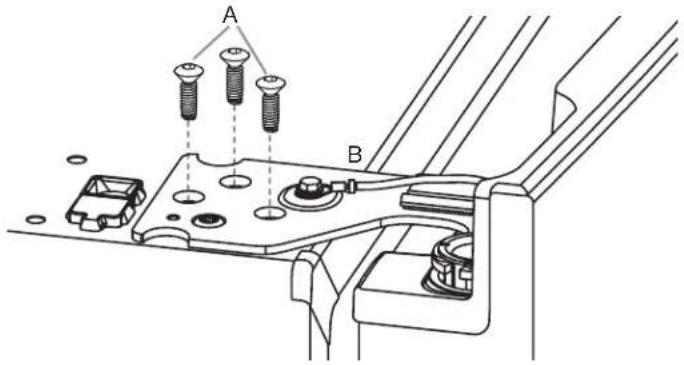 KITCHENAID KRFC704FPS - Retrait de la porte de gauche - 4
