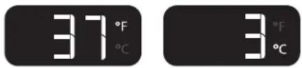 37°F °C 3°F °C