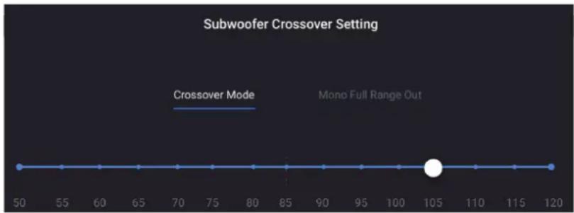 HARMAN KARDON Citation Amp - Subwoofer Crossover Setting - 1