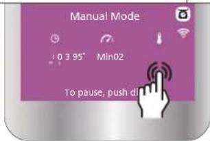 Manual Mode : 0 3 95° Min02 To pause, push d