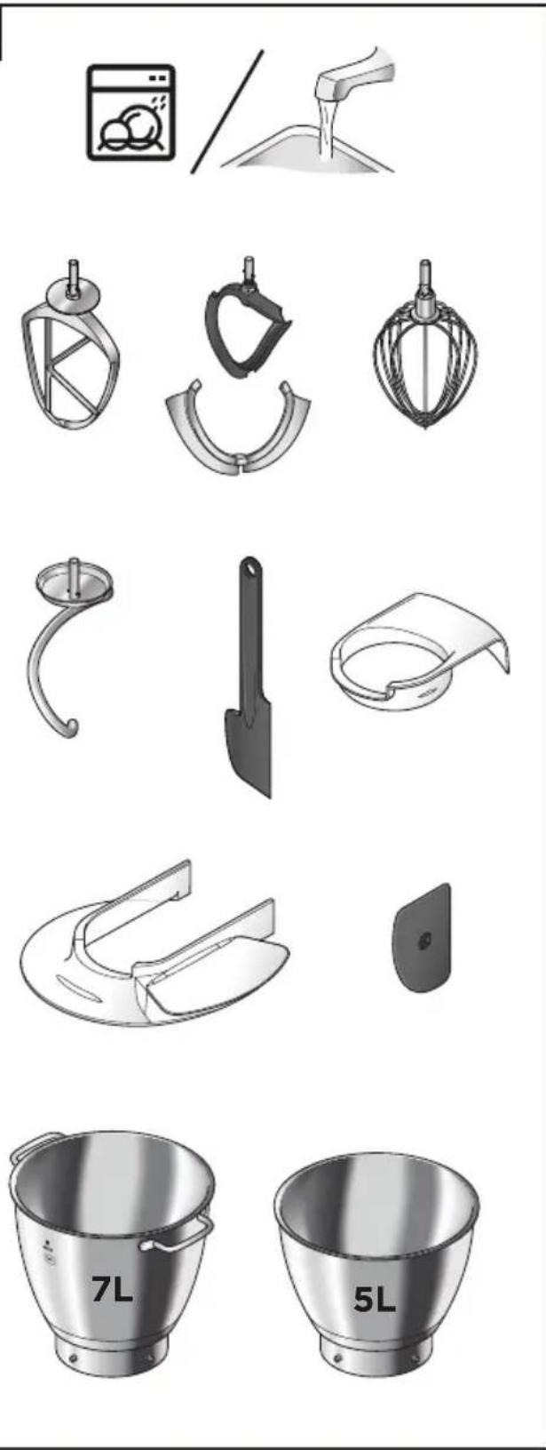 KENWOOD Chef Titanium Patissier XL KWL90 - Чаши - 1