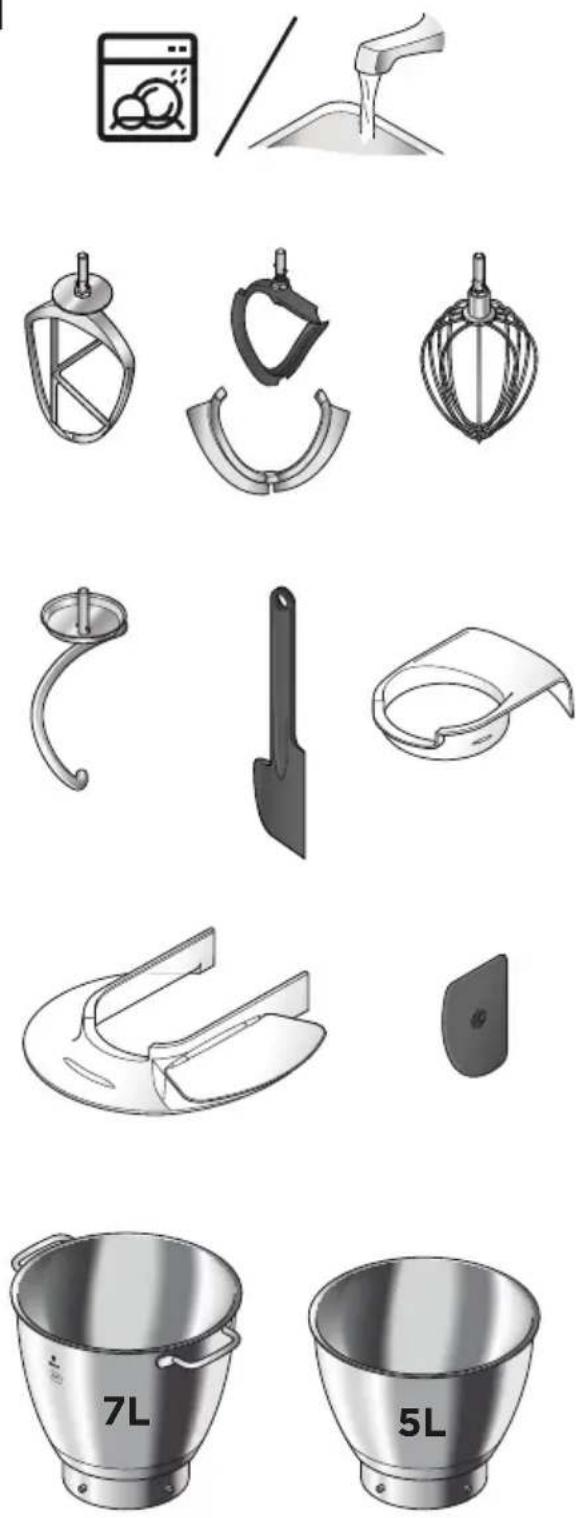 KENWOOD Chef Titanium Patissier XL KWL90 - Інструменти і захист від бризок - 1