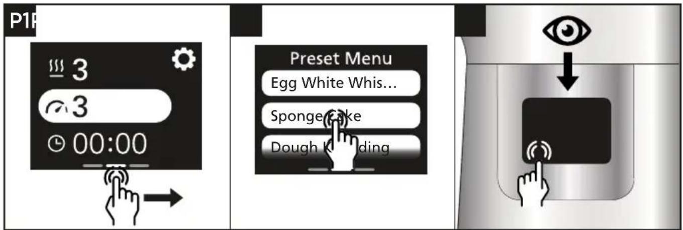 P1R 3 3 00:00 Preset Menu Egg White Whis... Sponge Cake Dough Kolding Eye