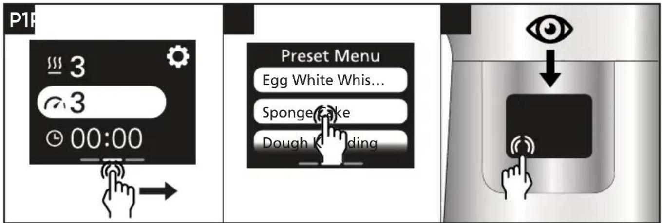 P1R 3 3 00:00 Preset Menu Egg White Whis... Sponge Cake Dough Kolding Eye