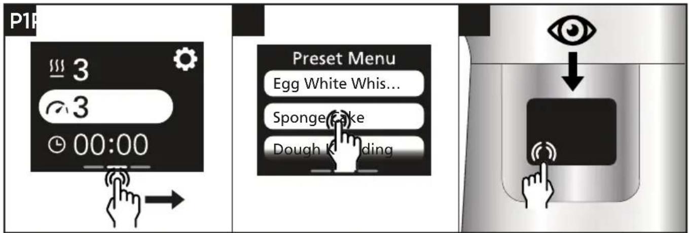 P1R 3 3 00:00 Preset Menu Egg White Whis... Sponge Cake Dough Kolding Eye