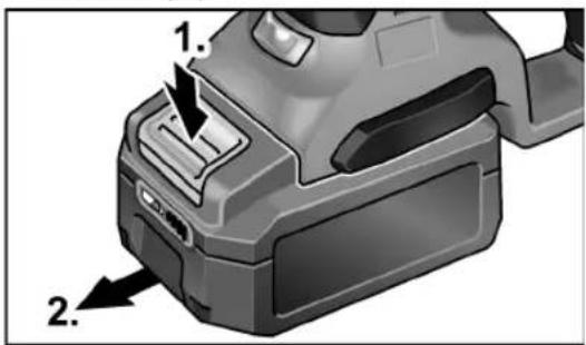 Flex CHE 18.0-EC - Sette inn/skifte batteri - 2