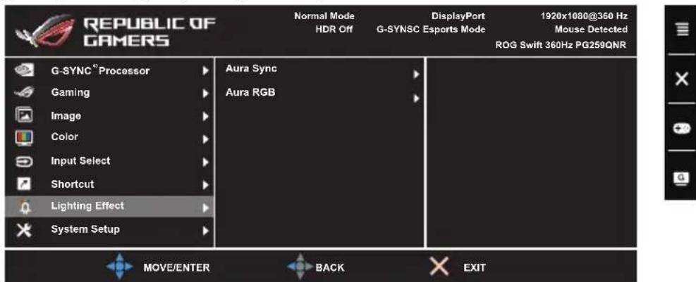 ASUS ROG Swift PG259QN - Lighting Effect (Belysningseffekt) - 1