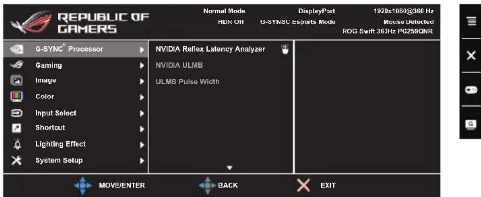 ASUS ROG Swift PG259QN - G-SYNC ^ Processor - 1