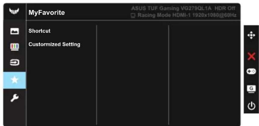 ASUS TUF Gaming VG279QL1A - Input Select (Valg af indgang) - 4