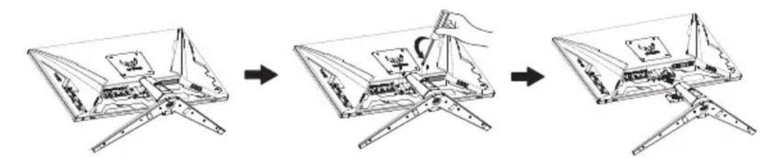 ASUS TUF Gaming VG279QL1A - Sådan aftages arm/stander - 1
