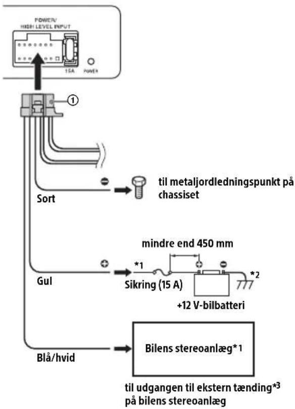 SONY XS-AW8 - Ledning til ekstern tænding - 1