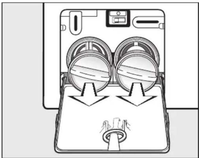 MIELE WWI 860 WCS - Filteret tømmes - 2